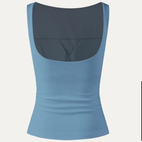 OGL Moves Plantive® Open-Back Brami Tank - Dusk Blue  sz.2XL - Picture 2 of 6